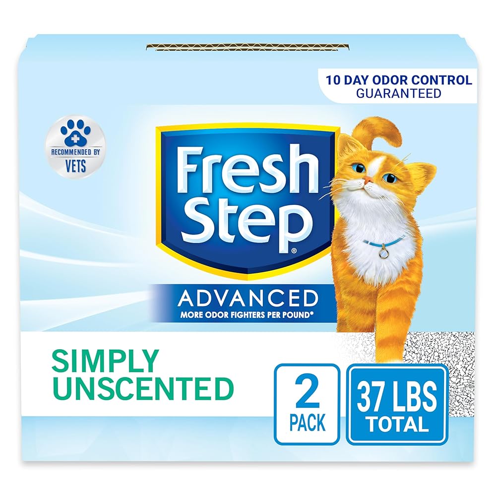 Recent Step Superior Merely Unscented Clumping Cat Litter, Odor-Preventing Formulation on Contact, 37 lbs. (2 x 18.5 lb. Packing containers)