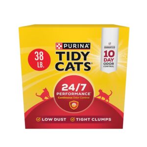 Purina Tidy Cats 24/7 Efficiency Clumping Cat Litter for A number of Cats – 38 lb Field