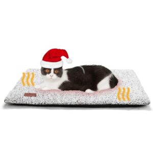 Self-Heating Cat Mattress and Canine Mat – 24 x 18 inch Thermal Pet Pad for Indoor and Out of doors Use, Further Heat with Detachable Cowl and Non-Slip Backside, Washable