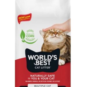 High-Rated Unscented Cat Litter for A number of Cats, 32-Pound Bag – Made with Pure Components, Fast Clumping, Flushable, 99% Mud-Free, USA-Made – Superior Odor Management &…